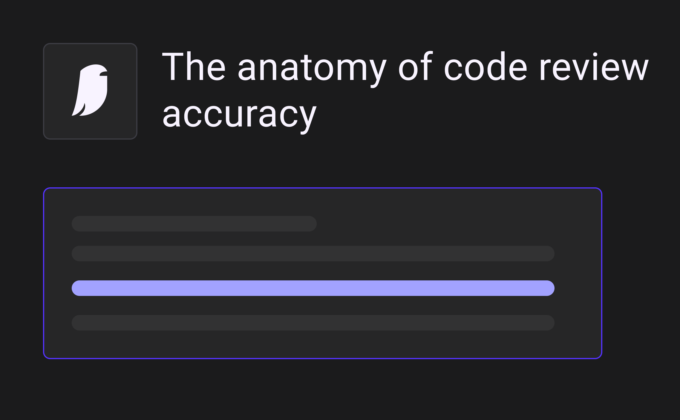 The anatomy of code review accuracy